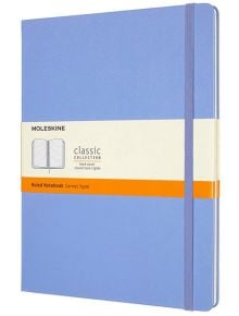 Голям син тефтер Moleskine Classic Hydrangea Blue с твърди корици и линирани страници - Moleskine - Moleskine - Moleskine - Classic - 8056420850833