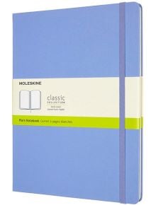 Голям син тефтер Moleskine Classic Hydrangea Blue с твърди корици и нелинирани страници - Moleskine - Moleskine - Moleskine - Classic - 8056420850840