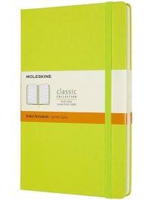 Класически зелен тефтер Moleskine Classic Lemon Green с твърди корици и линирани страници - Moleskine - Moleskine - Moleskine - Classic - 8056420850871