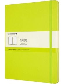 Голям зелен тефтер Moleskine Classic Lemon Green с твърди корици и ненирани страници - Moleskine - Moleskine - Moleskine - Classic - 8056420850901