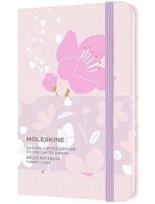 Джобен тефтер Moleskine Sakura с твърди корици и линирани страници, размер 9 x 14 см. - Moleskine - Moleskine - Moleskine - Sakura - 8056420857443