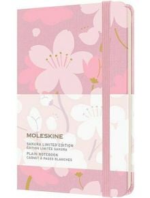 Джобен тефтер Moleskine Sakura с твърди корици и нелинирани страници