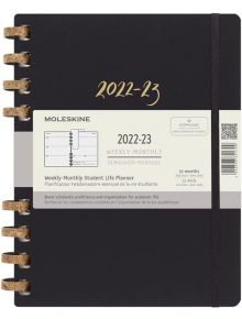 Студентски планер - органайзер Moleskine Academic Midnight за 2022 - 2023 г. - 1119062 - 7398 - 5655 - Moleskine - Agenda 12m