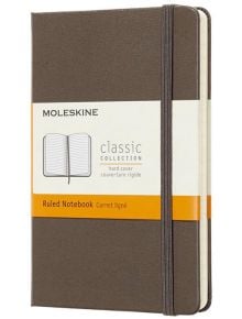 Джобен кафяв тефтер Moleskine Classic Earth Brown с твърди корици и линирани страници - Moleskine - Moleskine - Moleskine - Classic - 8058341715253