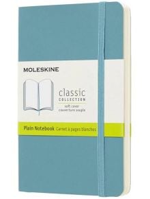 Джобен пастелносин тефтер Moleskine Classic Reef Blue с меки корици и нелинирани страници - Moleskine - Moleskine - Moleskine - Classic - 8058341715482