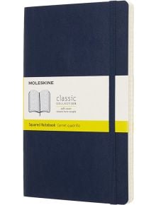 Класически син тефтер Moleskine Classic Sapphire Blue с меки корици и листа на малки квадратчета - Moleskine - Moleskine - Moleskine - Classic - 8058341715598