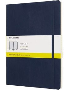 Голям син тефтер Moleskine Classic Sapphire Blue с меки корици и страници на малки квадратчета - Moleskine - Moleskine - Moleskine - Classic - 8058341715604