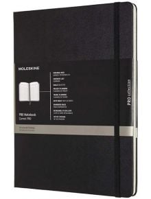 Голям черен тефтер Moleskine Pro Collection X-Large Black с твърди корици - Moleskine - Moleskine - Moleskine - Pro - 8058647620800