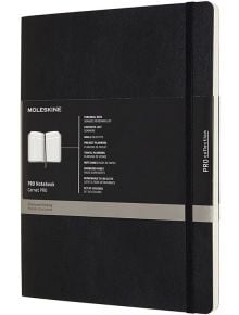 Черен тефтер Moleskine Pro Collection Black с меки корици - Moleskine - Moleskine - Moleskine - Pro - 8058647620831