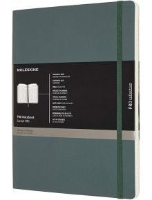 Голям зелен тефтер Moleskine Pro Collection X-Large Forest Green с меки корици - Moleskine - Moleskine - Moleskine - Pro - 8058647620848