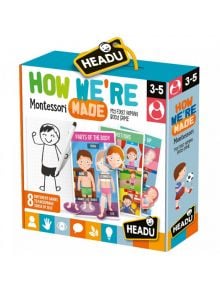 Образователна игра Headu Montessori - Как сме направени - Headu - Headu - Момиче, Момче - Headu - Montessori - 8059591422823