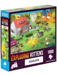 Пъзел Експлодиращи Котета - Housing Boom, 1000 части - Exploding Kittens - Exploding Kittens - 810083042404