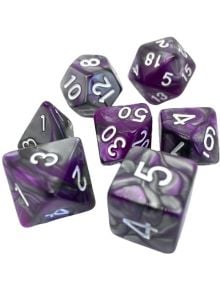 Комплект зарчета за настолни игри Dice4Friends: Dice Set - Racing Purple, 7 бр. - 1126291 - 1126290 - 824228707721