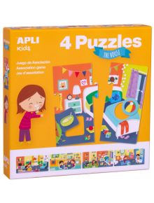 Асоциативна игра-пъзел Apli Kids - У дома - Apli - Apli Paper - Момиче, Момче - Apli - Kids - 8410782178941