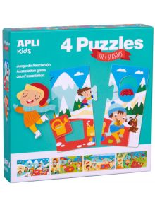 Асоциативна игра-пъзел Apli Kids - Сезоните - Apli - Apli Paper - Момиче, Момче - Apli - Kids - 8410782178958