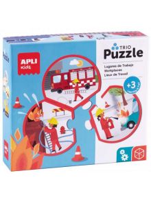 Детски пъзел Apli Kids Trio - Професии, 24 части - Apli - Apli Paper - Момиче, Момче - Apli - Kids - 8410782188223