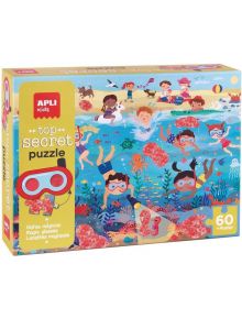 Пъзел-игра Apli Kids - Тайни на плажа, 60 части - Apli - Apli Paper - Момиче, Момче - Apli - Kids - 8410782192206