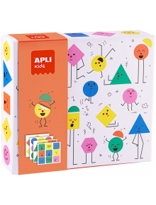 Детска игра със стикери Apli Kids - Емоциите с геометрични фигурки - 1122603 - 1085513 - 1129388,1129390 - Apli - Kids - 8410