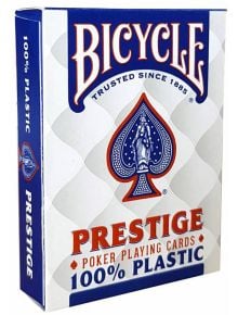 Карти за игра Bicycle Prestige Rider Back 100% Plastic Jumbo Index - 1127906 - 1127996 - 1085518,1085620 - 8420707441005