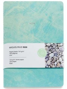 Тефтер Miquelrius Stone Paper Green А5, 100 нелинирани страници - Miquelrius - Apli Paper - 8422593082218