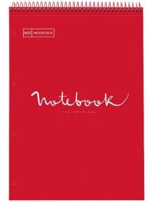 Бележник Miquelrius Reporter Emotions А4 със спирала, 80 листа на малки квадратчета, червен - Miquelrius - Apli Paper - Miquelrius - Emotions - 8422593460863