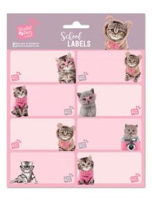 Ученически етикети, Studio Pets - Cats, 16 бр. - 1118666 - 1085918 - 1129388 - Grupo Erik - Stationery - 8435497224639