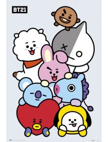 Голям плакат BT21 Characters - 1118666 - 1085918 - Grupo Erik - BT21 - 8435497231613