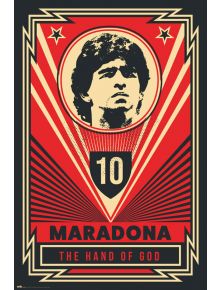 Голям плакат Maradona The Hand Of God - Grupo Erik - GRUPO ERIK EDITORES S.L. - 8435497258146