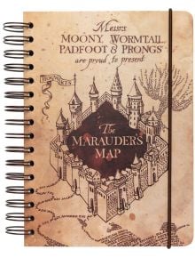 Тефтер Grupo Erik - Harry Potter The Marauders Map със спирала А5 - 1118666 - 1085918 - 1129388,1129390 - Grupo Erik - Harry 