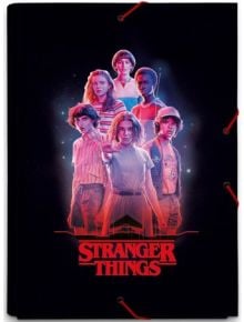 Папка Stranger Things с ластик - Grupo Erik - GRUPO ERIK EDITORES S.L. - Grupo Erik - Stranger Things - 8435497267445