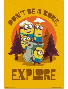 Голям плакат Minions Don't Be A Bore Explore - Grupo Erik - GRUPO ERIK EDITORES S.L. - Grupo Erik - Minions - 8435497270483