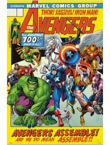 Голям плакат Marvel Avengers 100th Issue - Grupo Erik - GRUPO ERIK EDITORES S.L. - Undercover - Avengers - 8435497277567