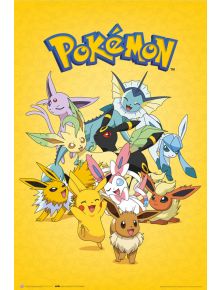 Голям плакат Pokemon Eevee Evolution - 1118666 - 1085918 - Grupo Erik - Pokemon - 8435497277659