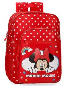 Раница Pepe Jeans Minnie Rainbow Red с едно отделение, червена - Pepe Jeans - Joumma Bags S.L. - Момиче - Pepe Jeans - Minnie Mouse - 8435578304489