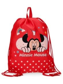 Торбичка Pepe Jeans Minnie Rainbow Red с връзки, червена - Pepe Jeans - Joumma Bags S.L. - Момиче - Pepe Jeans - Minnie Mouse - 8435578304502