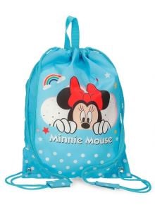 Торбичка Pepe Jeans Minnie Rainbow Sky Blue с връзки, синя - Pepe Jeans - Joumma Bags S.L. - Момиче - Pepe Jeans - Minnie Mouse - 8435578356976