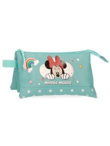 Несесер Pepe Jeans Minnie Rainbow Turquoise Green с три отделения, тюркоаз - Pepe Jeans - Joumma Bags S.L. - Момиче - Pepe Jeans - Minnie Mouse - 8435578357010