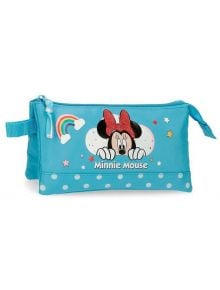 Несесер Pepe Jeans Minnie Rainbow Sky Blue с три отделения, син - Pepe Jeans - Joumma Bags S.L. - Момиче - Pepe Jeans - Minnie Mouse - 8435578357027