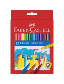 Флумастери 12 Цвята Faber-Castell - Faber-Castell - Faber-Castell - Момиче, Момче - Faber-Castell - Fineliner and Fibre Tip pens - 4005405542014