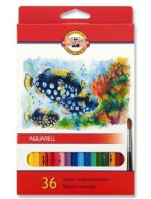 Цветни акварелни моливи Koh-I-Noor Aquarell, 36 цвята - Koh-i-Noor - Koh-i-Noor Hardtmuth - Момиче, Момче - Koh-I-Noor - Aquarelle - 8593539154211