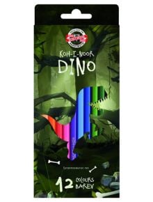 Комплект разноцветни моливи Dino, 12 цвята - Koh-i-Noor - Koh-i-Noor Hardtmuth - Момиче, Момче - Koh-I-Noor - Dino - 8593539290766