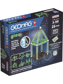 Магнитен конструктор Geomag - Glow,25 части - Geomag - Geomagworld SA - Момиче, Момче - Geomag - Glow - 871772003281