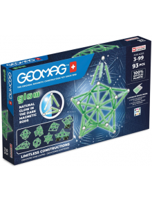 Магнитен конструктор Geomag - Glow, 93 части - Geomag - Geomagworld SA - Момиче, Момче - Geomag - Glow - 871772003397