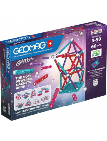 Магнитен конструктор Geomag - Glitter, 60 части - Geomag - Geomagworld SA - Момиче - Geomag - Glitter - 871772005360