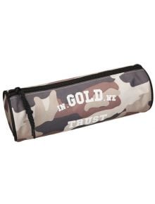 Кръгъл ученически несесер In Gold We Trust Camouflage - Stationery Team - Stationery Team - Момче - Stationery Team - In Gold We Trust - 8718408002411