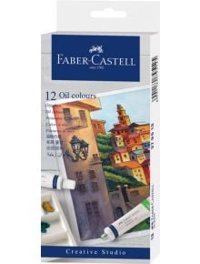 Маслени бои Faber-Castell, 12 цвята - Faber-Castell - Faber-Castell - Момиче, Момче - Faber-Castell - Art & Graphic - 8901180795125