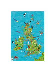 Children's Wall Map of the United Kingdom and Ireland - 7852 - 9780008212087