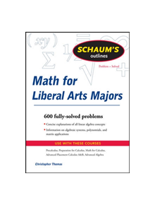 Schaum's Outline of Mathematics for Liberal Arts Majors - 9780071544290