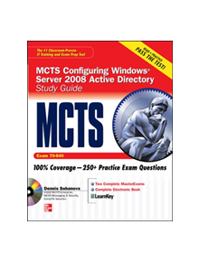 MCTS Windows Server 2008 Active Directory Services Study Guide (Exam 70-640) (SET) - 9780071599276