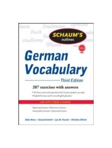 Schaum's Outline of German Vocabulary, 3ed - 9780071615471